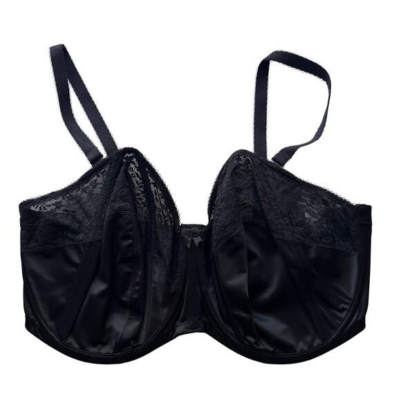 Goddess Other - Goddess Adelaide Bra Black 42J Support Full Coverage Underwire GD6663